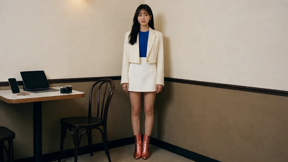 探花论坛成人热帖：浏览路线栏目中的年轻女网红手持手机与论坛话题场景